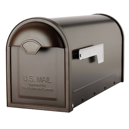 Architectural Mailboxes Mailbox, Rubbed Bronze, Post Mount, Medium 8830RZ-10